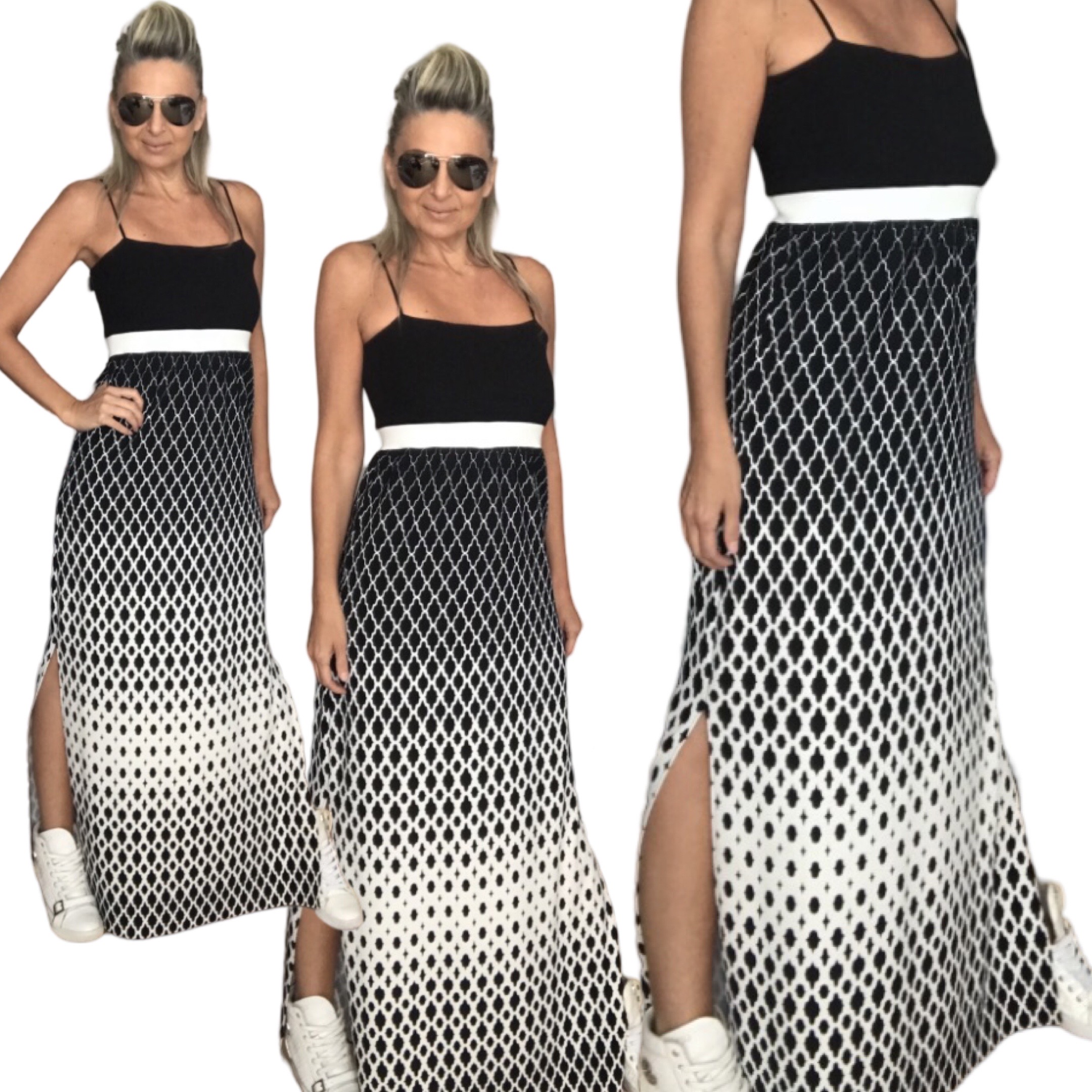 Dlouhé letní šaty BOROS DR-L-BW003